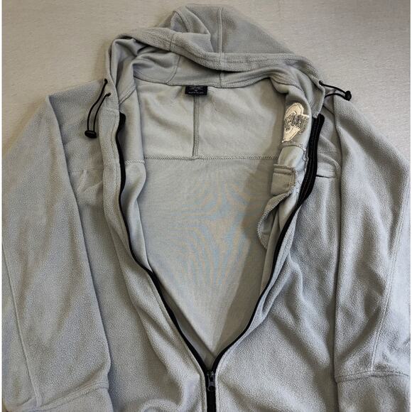 Ohio State Buckeyes Womens Fleece Jacket M Gray NCAA Big 10 Hooded Sportswear - Picture 4 of 8